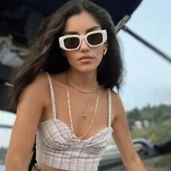 Zara Plaid Corset Crop Top - Picture 7 of 11